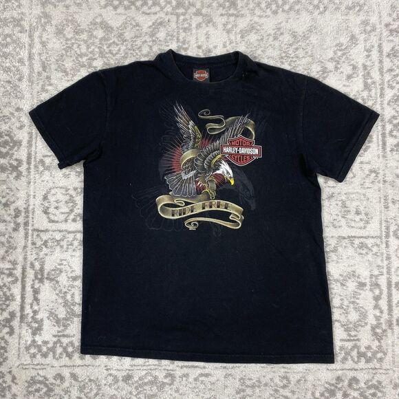 Harley Davidson T Shirt Four Rivers Grand Rivers KY Ride Free Men’s Size Large - Picture 3 of 7